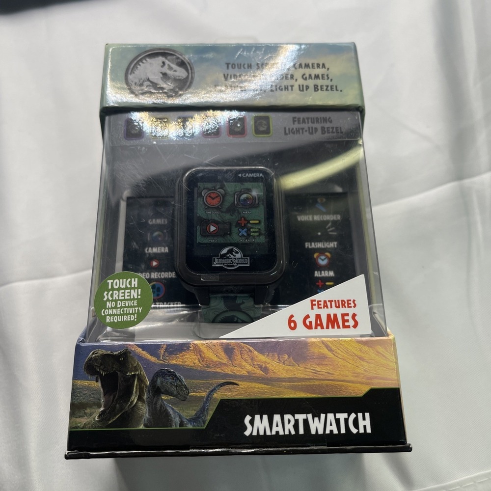 Jurassic World‎ Kids Smart Watch With Touch Screen Camera 6 Games Flashlight New